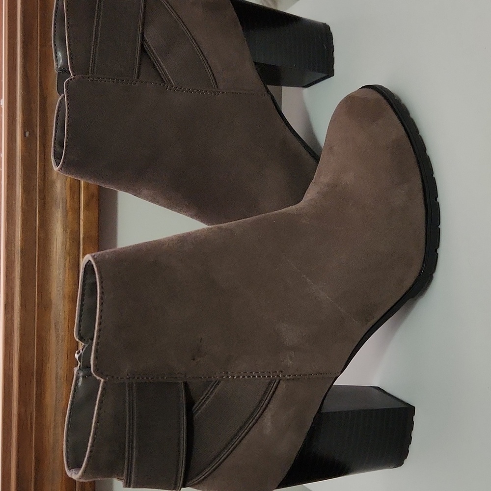 a new day Taupe Ankle Booties